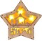 Christmas Nativity Set, Wooden Star Shaped Nativity Scene LED Light, 3D Christmas Decor, Indoor Festive Ornament, Winter Decoration Centerpiece for Table Tiered Tray Fireplace Mantel (Star)